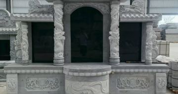 北京 芝麻灰高档墓碑，土墓，可定制