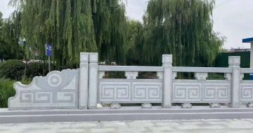 北京 芝麻灰桥栏杆、河道栏杆安装效果