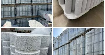 北京 芝麻白花岗岩挡车柱、隔离柱多少钱