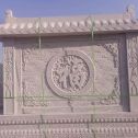 北京 芝麻白花岗岩屏风，照壁，影壁