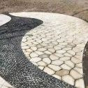 北京 黄金麻冰裂缝室外铺装效果完美展示