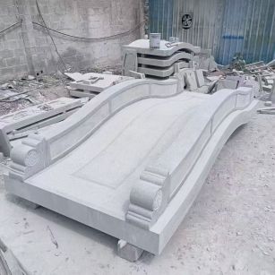 北京 芝麻灰花岗岩园林景观 小石桥