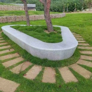 北京 芝麻白光面整石坐凳