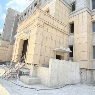 北京 黄金麻干挂，工地实拍