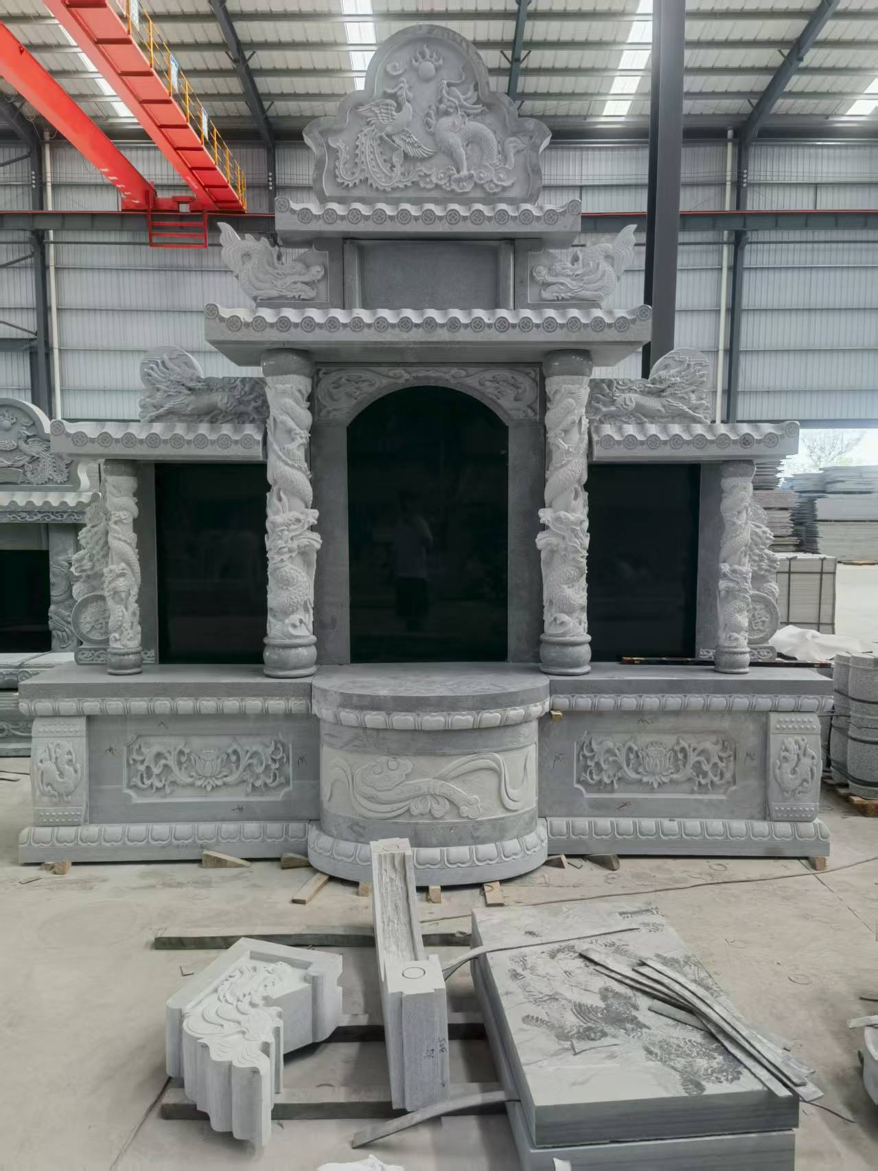 北京 芝麻灰高档墓碑，土墓，可定制