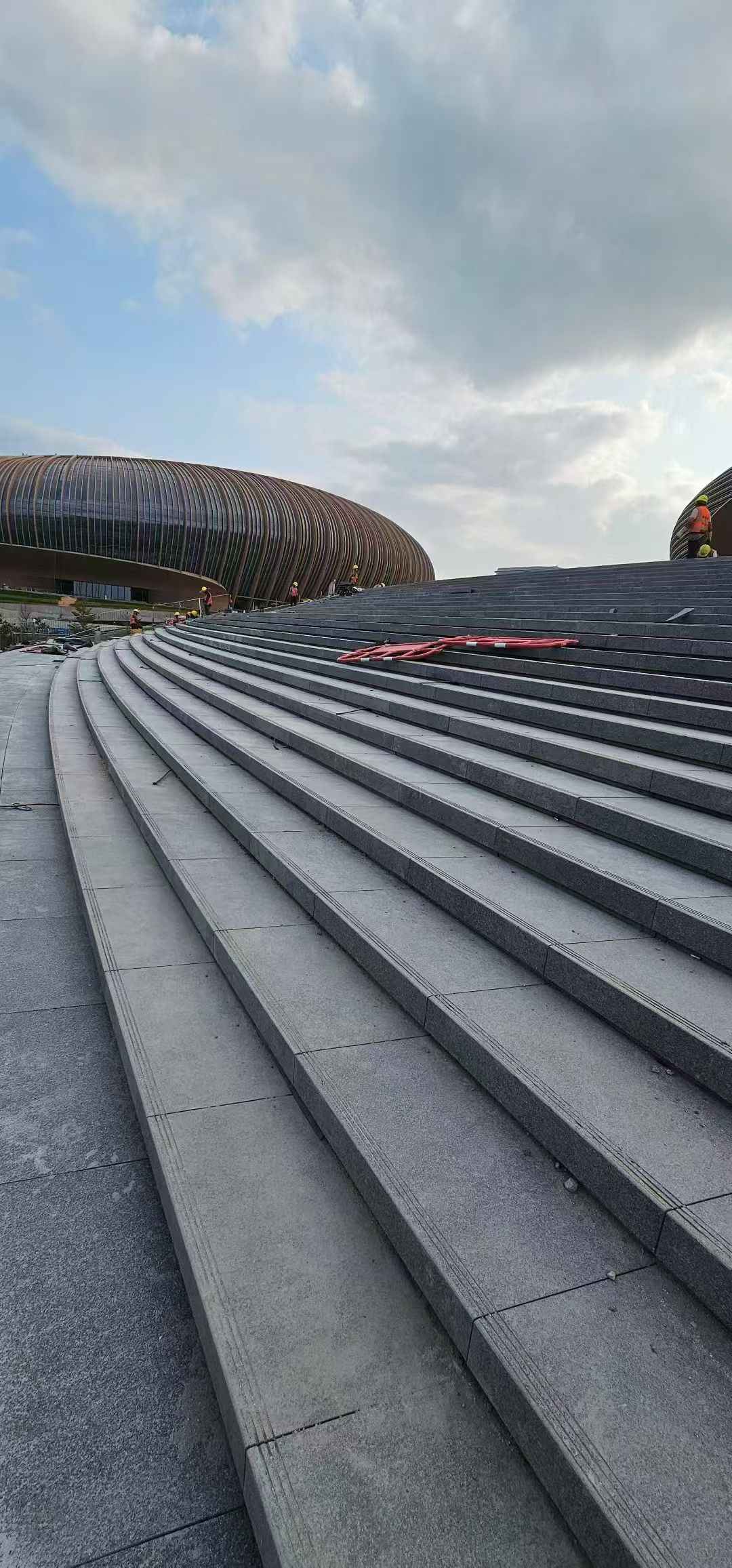 北京 弧形整石台阶铺装效果图