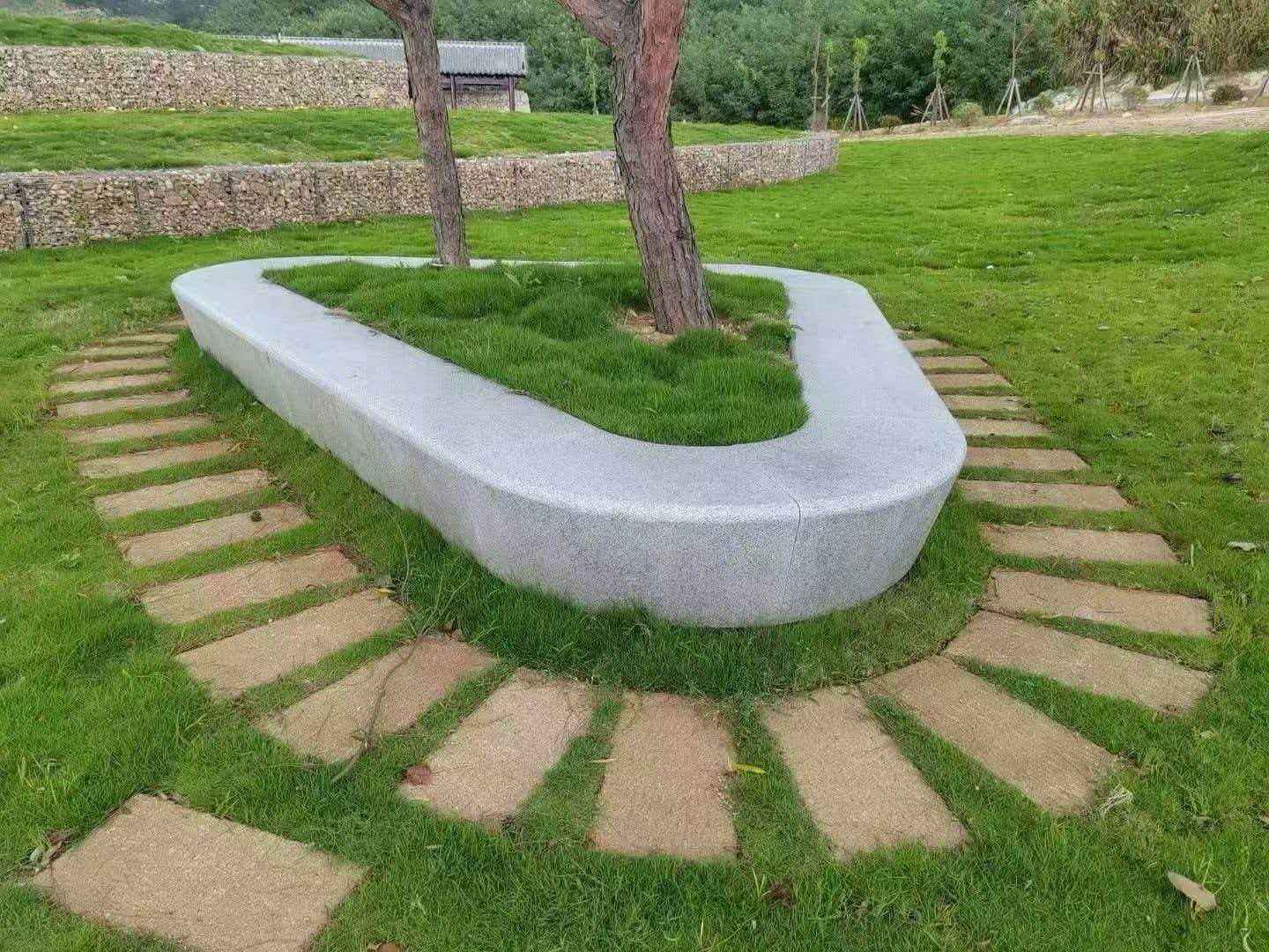 北京 芝麻白光面整石坐凳