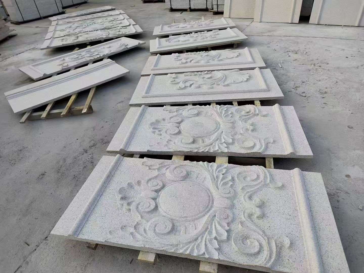 北京 芝麻白干挂雕花板